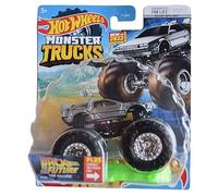 Hot Wheels Monster Trucks Retour vers le futur Time Machine, Connect and Crash Car
