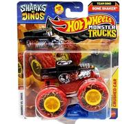 Hot Wheels Monster Trucks Sharks vs Dinos, collection de véhicules moulés sous pression à l'échelle 1:64, édition 2025 (shaker 7/8)
