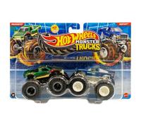 Hot Wheels Monster Trucks Snake Bite Vs Bigfoot Démolition Double