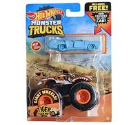 Hot Wheels Monster Trucks Tiger Shark - Comprend une voiture moulée sous pression