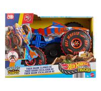 Hot Wheels Véhicule radiocommandé Tiger Shark Escaladeur 3 modes (course, escalade, cascades) JFR39