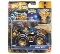 Hot Wheels Monster Trucks Trophy Champions Great Bite [Gold] Comprend un trophée jouet ! Échelle 1:64