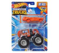 Hot Wheels Monster Trucks Véhicule jouet camion Will Trash It All + break orange pour enfants à partir de 3 ans
