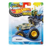 Hot Wheels Monster Trucks Véhicule Jouet Invader Color Shifter Échelle 1:64 pour enfants de 3 ans et plus