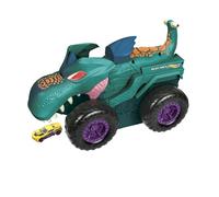 Hot Wheels Monster Trucks Véhicule Mega-Wrex Extrême | Effets lumineux et sonores, peut avaler et expulser des véhicules jouets 1:64, 1 voiture incluse, GYL13