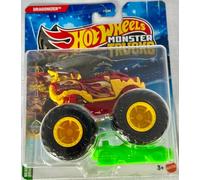 Hot Wheels Monster Trucks Véhicule moulé sous pression, échelle 1:64, collection 2025 (Dragonizer Beast Bashers 4/6)