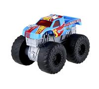 Hot Wheels - Monster Trucks - Véhicule Race Ace Sons et Lumières - Effets De Crashs et Collisions - À Collectionner - Échelle 1/43 - Cadeau dès 3 Ans, HDX63