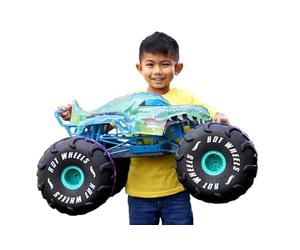 Hot Wheels Monster Trucks Véhicule Radiocommandé XL Mega-Wrex | Camion RC extra large avec barre de roue arrière, USB rechargeable, plus de 60 cm, HPK28