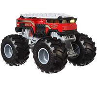 Hot Wheels Monster Trucks Voiture de Course 5 Alarm avec Roues géantes, véhicule échelle 1/24, Jouet pour Enfant, GBV34
