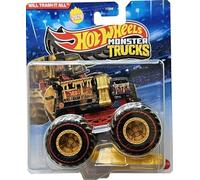 Hot Wheels Monster Trucks Will Trash It All Dump Truck [Treasure Hunt] Comprend une voiture écrasée, nouveau pour 2026 ! Véhicule jouet moulé sous pression à l'échelle 1:64