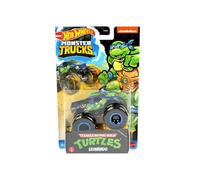 Hot Wheels Monter Truck Pour Tortues Ninja Leonardo - Vehicule Miniature Monster Jam TMNT Bleue - Voiture Collection Turtles