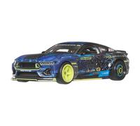 Hot Wheels Mustang Drift Voiture Premium Car Culture à collectionner, modèle en métal à l’échelle 1/64, véhicule Circuit Legends avec pneus Real Riders