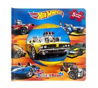 Hot Wheels My First Puzzle Book - Jigsaw Puzzles for kids, 10-page board book, 5 puzzles to enjoy