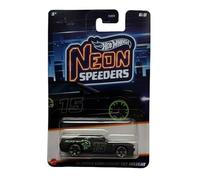 Hot Wheels Neon Speeders 15 Dodge Challenger SRT Hellcat, noir/vert, 6/8