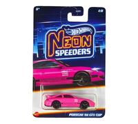 Hot Wheels Neon Speeders Porsche 911 GT3 Cup Échelle 1/8, Rose