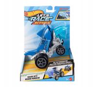 Hot Wheels Véhicule jouet Let's Race Activate! Shark Bite – Tête qui tourne – Échelle 1:32