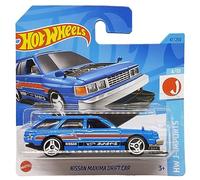 Hot Wheels Nissan Maxima Drift Car - HW J-Imports 4/10 - HKK65 - Carte courte - Bleu - Mattel 2023