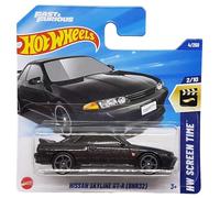 Hot Wheels Nissan Skyline GT-R (BNR32) - HW Screen Time 2/10 - HYY72 - Carte courte - Fast & Furious - Noir métallisé - Mattel 2025-1:64