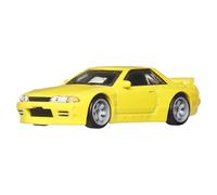 Hot Wheels Nissan Skyline R32 Pandem Voiture Premium Car Culture à Collectionner, modèle en métal à l’échelle 1/64, véhicule Ronin Run 2 avec pneus Real Riders, JBK88