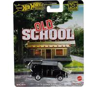 Hot Wheels OLD SCHOOL Modèle Auto 1979 DODGE RAM VAN ? Die Cast Échelle 1:64 ? Longueur 7 cm ? HVJ38 ? Série Pop Culture