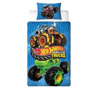 Hot Wheels Parure De Couette Simple 2-en-1 Monster Truck Neuf - Polyester