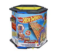 Hot Wheels Action Piste Coffret Transportable à 5 Voies, à connecter avec Circuit et Pistes, Voiture Incluse, Emballage fermé, Jouet pour Enfant, HGK41