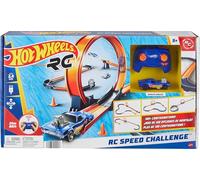 Hot Wheels - Piste Records De Vitesse Avec Voiture Radiocommandé - Circuit Petite Voiture - 5 Ans Et +