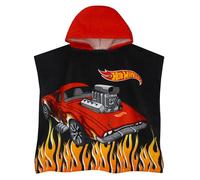 Hot Wheels Poncho De Bain, Serviette Piscine Enfant Capuche, Poncho De Bain Enfant, Taille Unique Noir