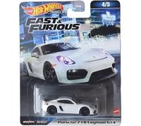 Hot Wheels Porsche 718 Cayman GT4, Fast & Furious 4/5 [Blanc]