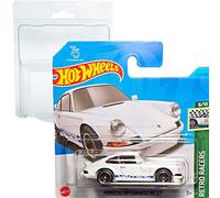 Hot Wheels Porsche 911 Carrera Blanc RS 2.7 Retro Racers 8/10 (125/250) HKG42 Short Card Mattel 2023 + Blister & Card Protector Pack Friki Monkey