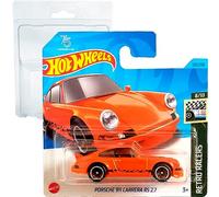 Hot Wheels Porsche 911 Carrera Orange RS 2.7 Retro Racers 8/10 (125/250) HKJ82 Short Card Mattel 2023 + Blister & Card Pack