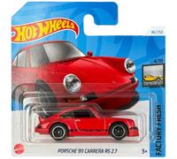 Hot Wheels Porsche 911 Carrera RS 2.7, Factory Fresh 4/10, HTD08, carte courte, rouge, Mattel 2024, 1:64