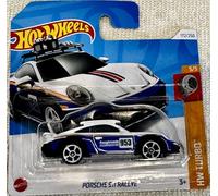 Hot Wheels Porsche 911 Rallye HW Turbo 5/5 (172/250) HRY70 Blanc 2024 + Protecteur Short Card Frikimonkey