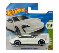 Hot Wheels Porsche Taycan Turbo S – Blanc – HW EV 3/10, 34/250 – échelle 1:64