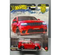 Hot Wheels Voiture de sport Jeep Grand Cherokee Trackhawk SUV 1:64 Premium Collection Dès 3 ans