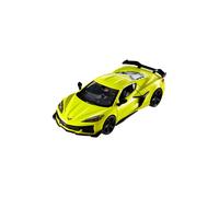 Hot Wheels Premium `23 Corvette Z06 en jaune, Real Riders, échelle 1:43, voiture de sport, édition collector, Mattel HMD48