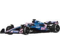 Hot Wheels Véhicule Formule 1 BWT Alpine Pierre Gasly #10 – Métal 1/64, Pneus Real Riders, JKD82
