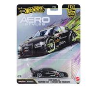 Hot Wheels Premium Car Culture Audi A4 DTM moulé, échelle 1:64 | Véhicule moulé avec pneus Real Riders et carrosserie/châssis en métal, Aerostyles Mix, JKF04