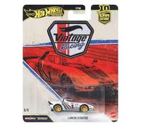 Hot Wheels Véhicule à thème Premium Lancia Stratos 1/64 Metal/Metal Pneus Real Riders JKF26