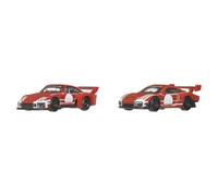 Hot Wheels Coffret 2 véhicules Car Culture Premium Porsche 935 & 2018 – 1/64, Real Riders, JHW51