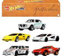 Hot Wheels Premium Car Culture Set of 5 Toy Cars in Collectible Container, Che Figata Die-Cast 1:64 Scale 5-Pack