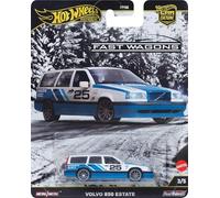 Hot Wheels Premium Car Culture Voiture-Jouet de Collection, échelle 1:64 moulée sous Pression Volvo 850 Estate, véhicule Fast Wagons avec pneus Real Riders