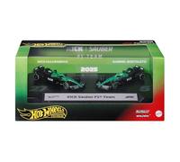 Hot Wheels Premium F1 Kick Sauber Coffret de 2 Voitures de Course | Lot de 2 voitures de course jouets 1:64 avec n°27 Nico Hulkenberg et n°5 Gabriel Bortoleto, JMM92