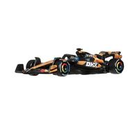 Hot Wheels Véhicule McLaren Formule 1 à l'échelle 1/64 - métal moulé, pneus Real Riders - JKD88