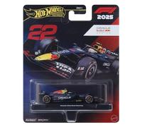 Hot Wheels Premium Oracle Red Bull Racing F1 Yuki Tsunoda n°22 | Voiture de course Formula 1 de collection à l'échelle 1:64 avec pneus Real Riders et carrosserie/châssis en métal, JKD95