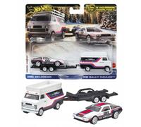 Hot Wheels Premium Team Transport #78 - DMC DeLorean + Rally Hauler - Neuf &JBM35, Ensemble de véhicules, 3 année(s), métal,