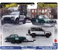HOT WHEELS Premium Team Transport JAGUAR MK1 2023 LAND ROVER DEFENDER #74 Hot Wh