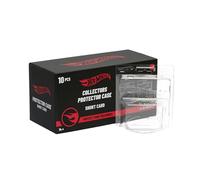 Hot Wheels Protège-cartes courtes, blister transparent, exposant voitures échelle 1:64, pack de 10 unités, produit officiel Mattel