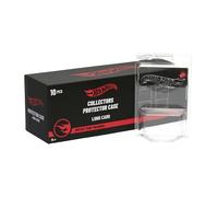 Hot Wheels Protège-cartes longues, blister transparent, affichage voitures échelle 1:64, pack de 10 unités, produit officiel Mattel