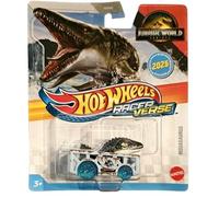 Hot Wheels Racer Verse, Jurassic World Rebirth Mosasaurus, nouvelle voiture de personnage 2025, véhicule en fonte
